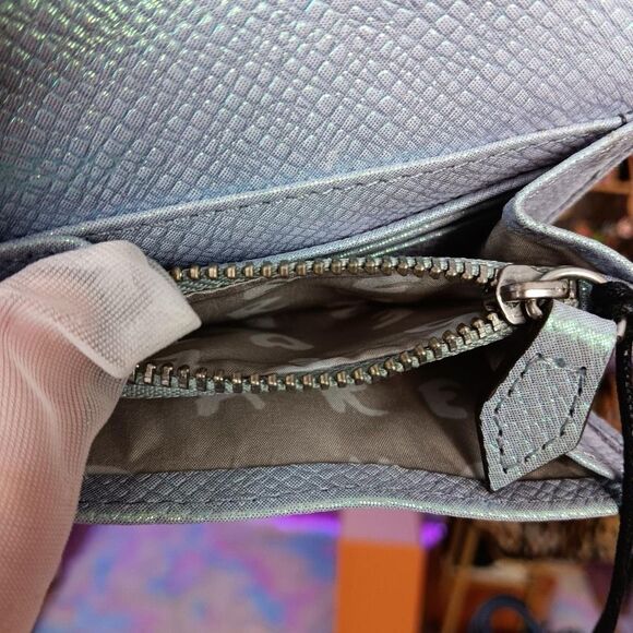 NWT Aimee Kestenberg Mermaid Metallic Delmar Flap Wallet - Picture 8 of 10